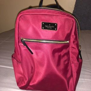 Mini maroon backpack from Kate spade